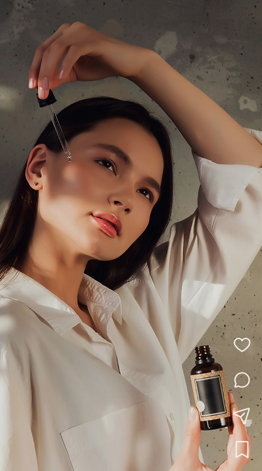 Creator portrait captured for branded content production