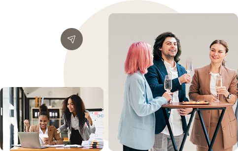 On-site event crew managing schedule and run-of-show